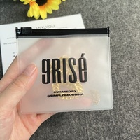 Bolsa de plástico con cremallera y logotipo de impresión personalizada, bolsa pequeña de PVC con cierre de cremallera, bolsa transparente para joyería, embalaje para pendientes y collares