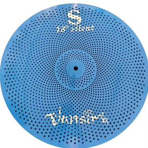 VANSIR RED Series Low Volume Silence Mute Alloy &amp; Nickel Cymbals 18 <strong>Crash</strong> for Professional Practice - Product Image 1