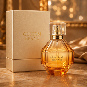 <span class=keywords><strong>Parfum</strong></span> d'ambre de luxe pour femmes |   Flacon en verre taillé au diamant EDP, marque privée, spray d'arôme persistant, OEM ODM, brume <span class=keywords><strong>parfum</strong></span>ée 100ml - Product Image 2