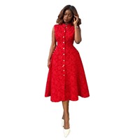 Nouvelle Robe d'été 2026 élégante et gracieuse, bleue à motifs floraux, taille haute, ajustée, sans manches, fendue, pour femme, mode transfrontalière