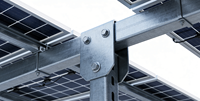 Système de montage solaire au sol facile à installer, rail photovoltaïque, structure solaire photovoltaïque en alliage d'aluminium pour montage au sol