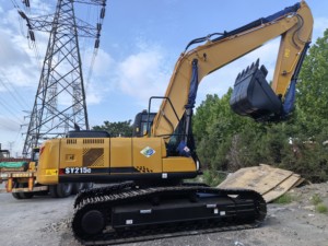 Excavadora de cadenas mediana SY215C de 21.5 toneladas con motor, bomba y caja de cambios para movimiento de tierras y construcción, 1 año de garantía - Product Image 6