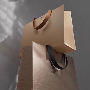 Sacs en papier pour courses, vêtements, chaussures, emballages cadeaux, avec logo personnalisé imprimé directement en usine - Product Image 1