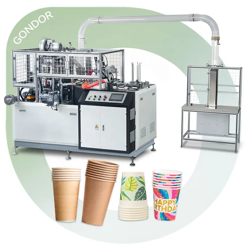 Café bambú automático biodegradable Kraft hacer cono pastel papel tazón taza máquina para el producto