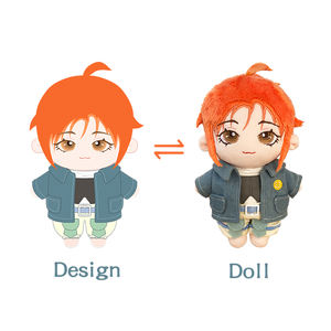 Muñeca de diseñador personalizada de alta calidad, estilo Chibi de felpa Kpop, bonita figura humana de felpa con tela extraíble - Product Image 5