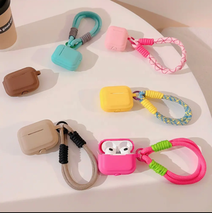 Funda de silicona multicolor para auriculares para AirPod <span class=keywords><strong>Pro</strong></span>, funda protectora impermeable para auriculares AirPro 1/2/3 - Product Image 3