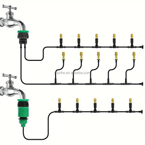 Sistema de Nebulización y Enfriamiento para Exteriores de 5M-30M, Riego de Jardín, <span class=keywords><strong>Boquillas</strong></span> Atomizadoras de Latón de 1/4'', Manguera de 4/7mm para Patio e Invernadero - Product Image 5
