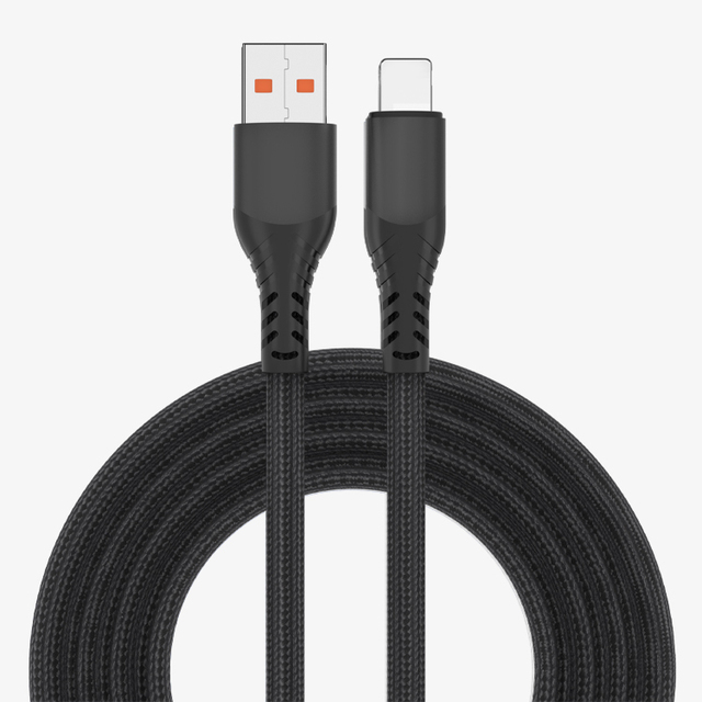 High Quality Nylon Braided 3A Mobile Phone Fast Charging   Interface Suitable Phone Charging Cable