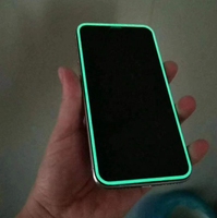 Protector de Pantalla de Vidrio Templado Luminoso 9H, Personalizable, Fluorescente, Multicolor, para iPhone 12 13 14 15 16 17 Pro Max