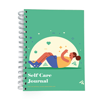 Livre de soins personnels imprimé sur mesure a5 Journal de soins personnels de luxe à couverture rigide en gros