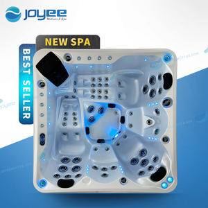 JOYEE <span class=keywords><strong>Prix</strong></span> <span class=keywords><strong>d</strong></span>'usine <span class=keywords><strong>Spa</strong></span> Jacuzzi extérieur de grande taille pour 5 personnes Bain à remous avec massage et oreillers - Product Image 1
