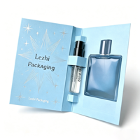 Carte d'emballage pour échantillons de parfum personnalisés en gros à faible MOQ, 1ml 2ml, pour femmes, idéale pour les cadeaux