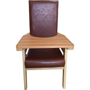 Dining Chair Solid Wood Frame Upholstered Seat High Elasticity <b>Backrest</b> For Adults And Elderly Home Use - Product Image 3