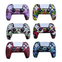 Étui en silicone Aomiou pour manette PS5, coque de protection, housse de manette de jeu, plusieurs couleurs, personnalisable