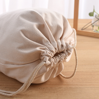 Pochette d'emballage cadeau en lin et coton écologique, sac à cordon personnalisé en coton biologique, vente en gros