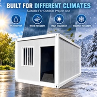 Conception coupe-vent et imperméable, maison mobile modulaire portable, conteneur préfabriqué pour maison, bureau, dortoir