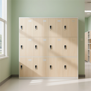 Nuevo Armario de Almacenamiento Exterior Moderno, Impermeable, Ecológico, Resistente al Fuego, de Madera, en Forma de Z, de 12 mm de Grosor, para Apartamentos y Gimnasios - Product Image 6