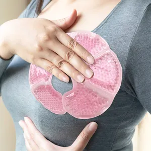 마이크로파 난방 유방 안마 재사용할 수 있는 유방 난방 젤 구슬 출산 또는 유방 수술 후에 안마 패드
