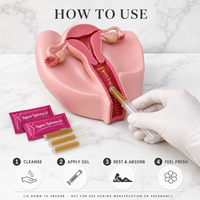 Gel de Soin Vaginal Herbal Raffermissant Yoni Hydratant Antibactérien Anti-Odeur Naturel Sûr pour l'Hygiène Intime Féminine