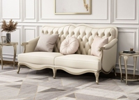 Ensemble de canapés de luxe légers américains, mobilier moderne, ensemble de canapés de luxe 123, combiné avec un design de mobilier de salon européen