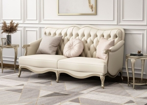 Juego de Sofás Americanos de Lujo Ligero, <span class=keywords><strong>Muebles</strong></span> Modernos, Juego de Sofás de Lujo 123 Combinado con Diseño Europeo para Sala de Estar - Product Image 4
