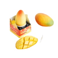 Abink 3D Sharp Happy Mango & Peach Ice Cream Sticks with Chocolate Milk Strawberry Additives Lemon Flavor Plastic Bag Packaging