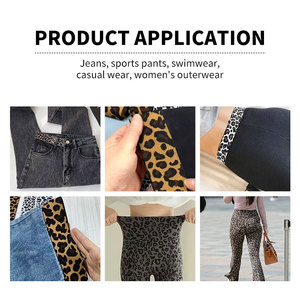 Pita Elastis Rajut Motif Leopard Grosir, Pita Pinggang Elastis <span class=keywords><strong>Jacquard</strong></span> POLY, Pita Elastis Custom LOGO untuk Pakaian Dalam - Product Image 3