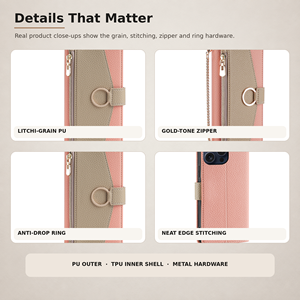 Funda de Cuero de Lujo con Correa Cruzada para iPhone 18 Pro Max, para Mujer, Compatible con iPhone 17, 16, 15 Pro, 14, 13, 12, 11 Max, Tipo Libro - Product Image 3