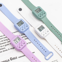 Petite minuterie Pomodoro personnalisée pour enfant 5 10 15 20 minutes, compte à rebours multiple, affichage LCD à chiffres, mini minuterie pour poignet avec sonnerie