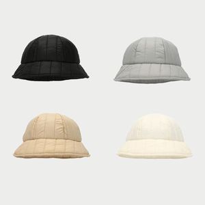 2024 New Japanese Literary Artistic Bowler Bucket <b>Hat</b> Autumn Winter Women Eiderdown Cotton Quilted Soft Warm Fisherman <b>Hat</b> - Product Image 1
