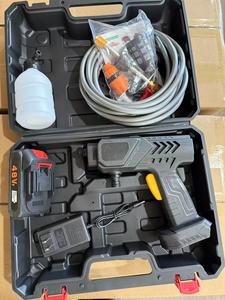 Portable 21V sans fil Jet mousse Mini nettoyeur haute pression lavage de voiture nettoyeur <span class=keywords><strong>d</strong></span>'eau en plastique supérieur outil de nettoyage de voiture - Product Image 5