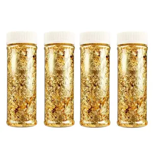 24k gold leaf edible gold foil 2g per bottle