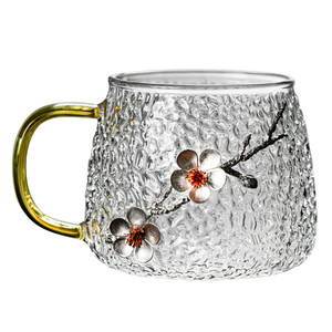 Di alta Qualità di Vetro Bere <span class=keywords><strong>Set</strong></span> Con Manico Tazza di <span class=keywords><strong>Caffè</strong></span> Latte Tazza Di Tè Nero Tazza Del Fiore Tazza di Tè - Product Image 1