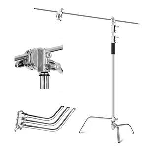 Soporte C-Stand de Acero Inoxidable de 3.3 M, Ajustable, de Alta Resistencia, con Pata Mágica Estable, Trípode para Fotografía y Luz - Product Image 1
