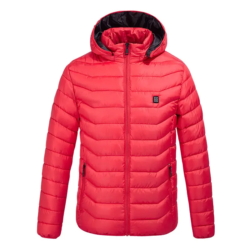 Kış unisex artı boyutu hafif güç giyim akıllı termal hoodie ceket tutmak ısıtmalı ceket