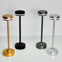 Lampes de table LED modernes de haute qualité à commande tactile en métal pour la décoration de la maison, restaurant - Alimentation AC/DC en aluminium pour chevet et bar