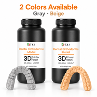 Résine Composite Dentaire 1kg Photopolymérisable UV 405nm, Résine Modélisation Orthodontique Coulable à Faible Retrait, Matériau d'Impression 3D Dentaire pour Laboratoire