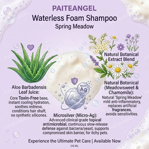 Private Label Dog <strong>Dry</strong> <strong>Shampoo</strong> 210ml Deodorizing No Rinse Foam Cleanser <strong>Cat</strong> Care ODM - Product Image 3