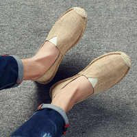 Nouvelles Espadrilles en Lin à Semelle Jute pour Hommes et Femmes – Offre Spéciale Usine