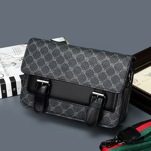 Nuova <span class=keywords><strong>Borsa</strong></span> a Tracolla da Uomo, Elegante e Casual, in PU, Unisex, per Cellulare, Portatile, Piccola, Quadrata, in Poliestere, Leggera - Product Image 1