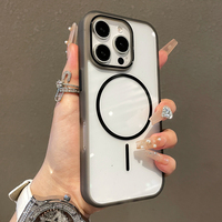 Coque de téléphone à chargement magnétique puissant Desert Gold pour iPhone 16 15 14 13 12 11 Pro Max Plus, antichoc, dos transparent en PC