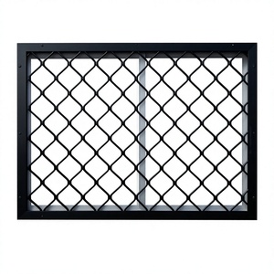 Paneles de Seguridad Modernos para Sala de Estar, Rejilla de Diamante Simple de Aluminio de 7mm con Recubrimiento en Polvo, Resistentes al Fuego - Product Image 1