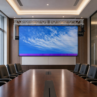 Écran de projection géant déroulable P2.9, écran flexible motorisé anti-lumière ambiante pour cinéma maison de luxe et salon VIP