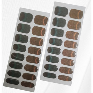 Autocollants pour ongles français bicolores de haute qualité, gel UV, uréthane, non toxique, sans BPA, emballage en vrac, logo personnalisé, OEM, ODM - Product Image 1