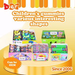 Bonbons en gros, étiquette privée personnalisée, assortiment de formes et de <span class=keywords><strong>saveurs</strong></span> amusantes de dessins animés, bonbons gélifiés, bonbons pour enfants, jouet, OEM/ODM - Product Image 2