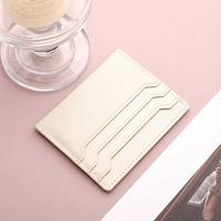 Dompet Kartu Kulit PU Desain Baru X49 2026 Logo Kustom, Dompet Koin Tipis Mewah, Dompet Wanita, Penjepit Kartu untuk Wanita