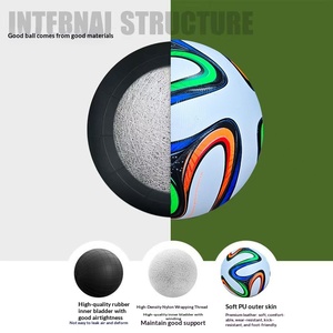 Op maat gemaakt voor voetbal nr. 5 PU machinaal gestikt logo CT model Henan volwassen training professionele voetbal - Product Image 4