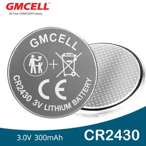 CR2430 Coin <b>Battery</b> 300mAh DL2430 ECR2430 Button Cells <b>3V</b> <b>Lithium</b> <b>Battery</b> For car security,key fob,keyless entry - Product Image 1