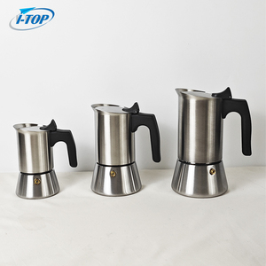 Bộ pha cà phê bằng bạc 2 4 <span class=keywords><strong>6</strong></span> 10 tách, ấm pha cà phê Moka nâng cấp, chất liệu thép không gỉ 304 cao cấp - Product Image 4