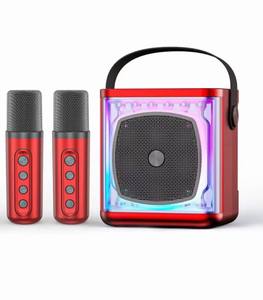 เครื่องคาราโอเกะกลางแจ้งในตัวพร้อมแบตเตอรี่ไมค์ไร้สายแบบคู่พกพาใส YS308 - Product Image 2